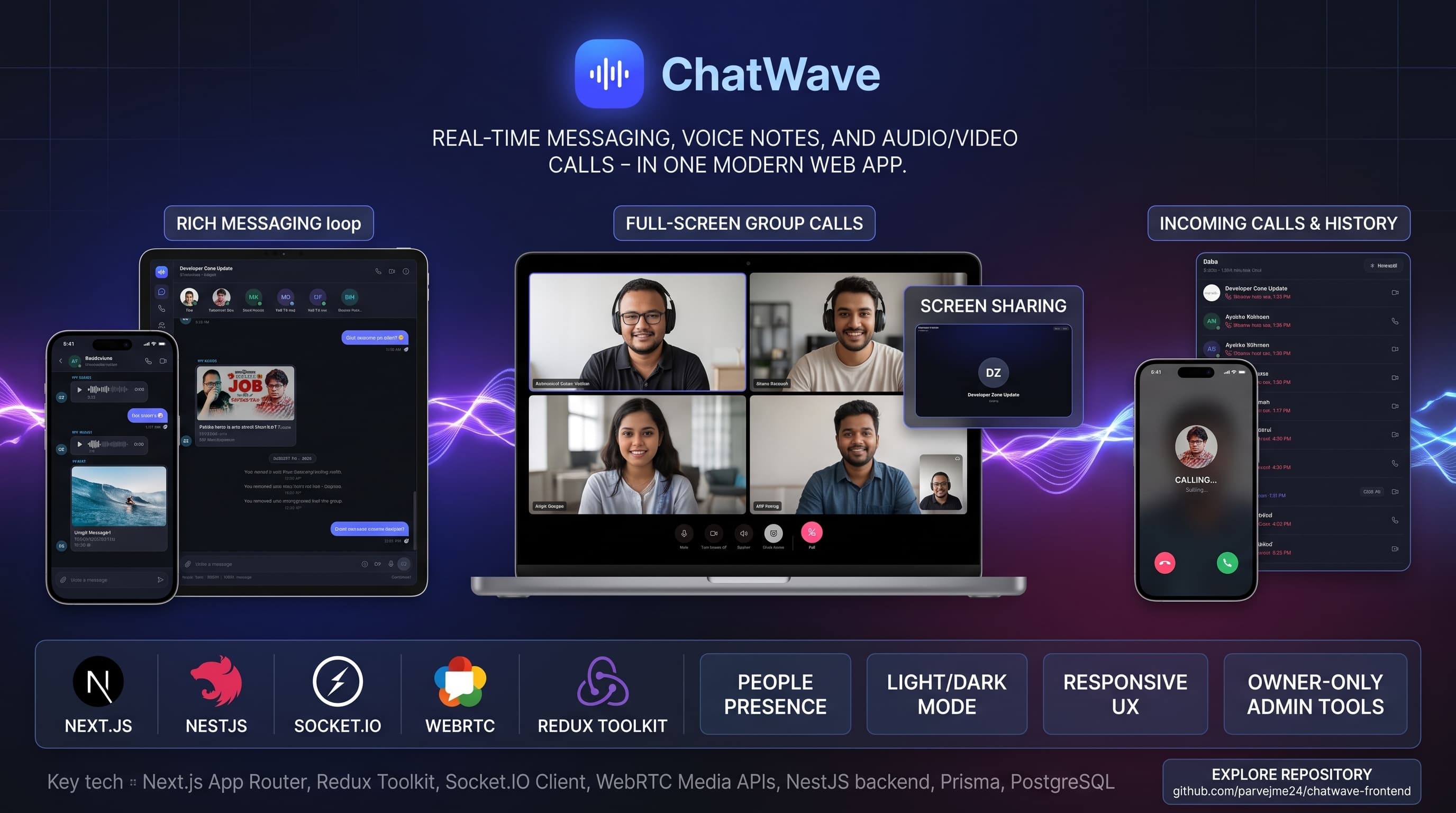 ChatWave — Real-Time Messaging Platform project preview